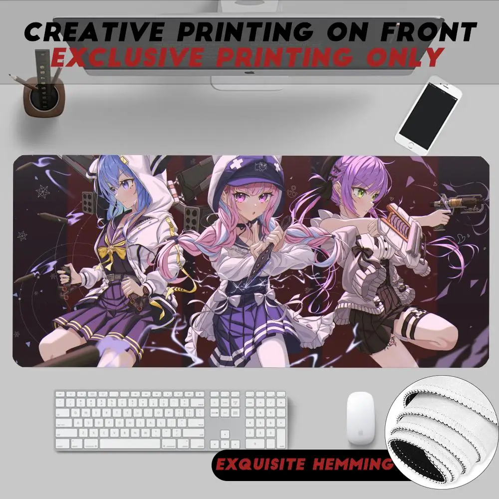 

Virtual idol singer Hoshimachi Suisei Mouse Pad Non-Slip Rubber Edge locking mousepads Game play mats for notebook PC computer