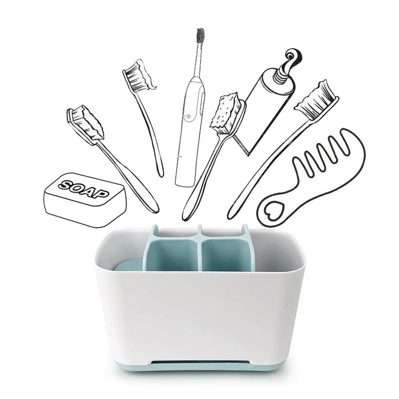 1Pcs Toothbrush Toothpaste Holder Case Shaving Makeup Brush Electric Toothbrush Holder Organizer Stand Bathroom Accessories Box storage rack toothbrush holder bathroom shelf bathroom shelf rack bathroom storage rack wall shelf organizer