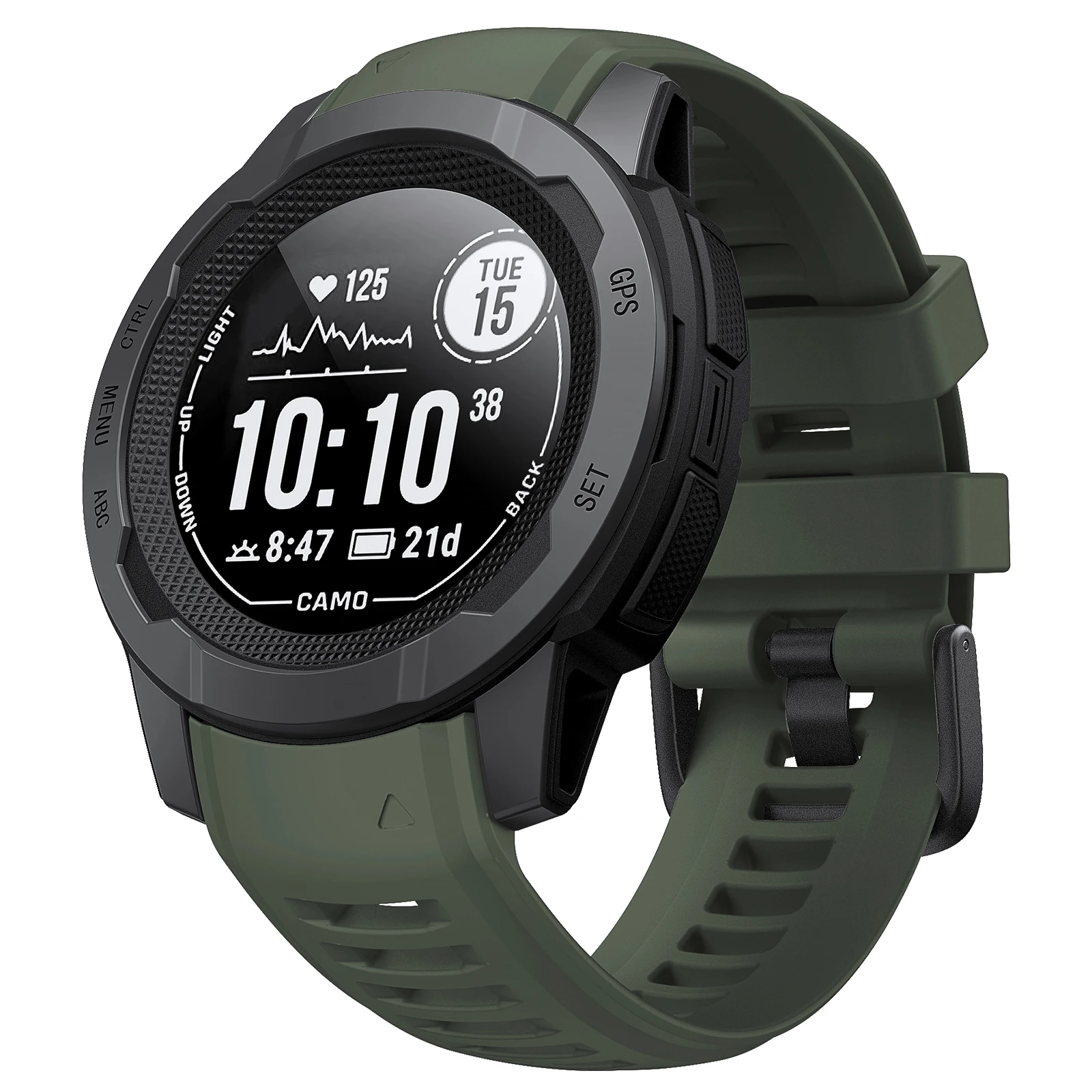 Garmin Silicone Sport Strap 22mm Soft Rubber Wristband