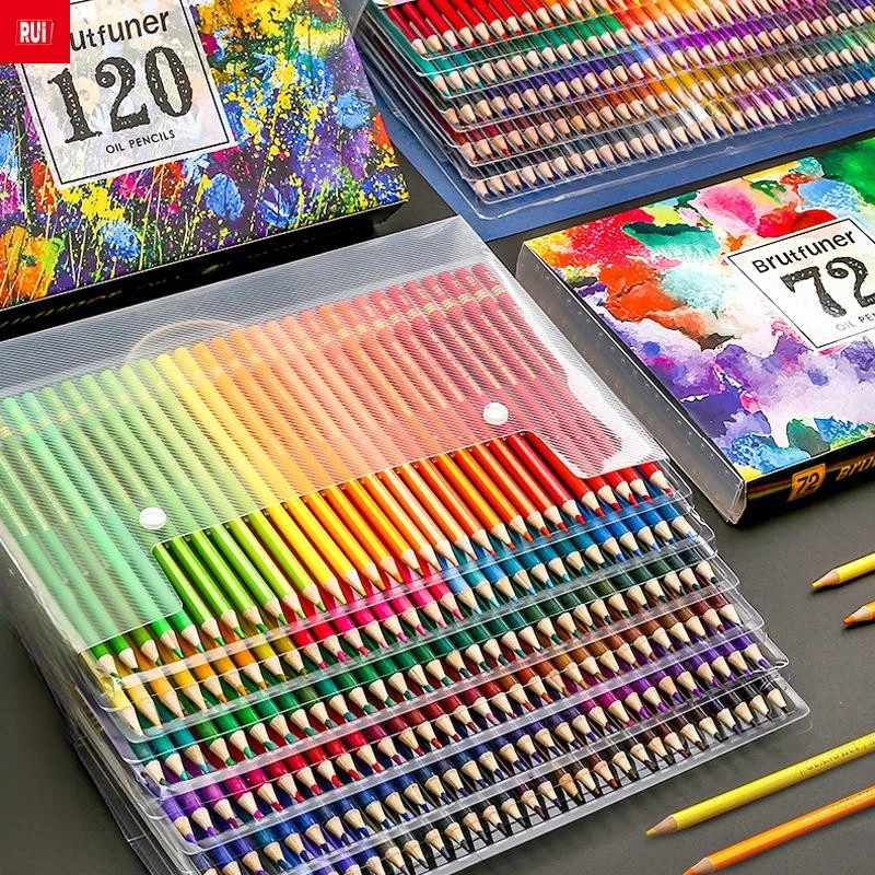 48 520 Colors Oil Wood Colored Pencils Professional Wood Colored Pencils Set Watercolor Pencil