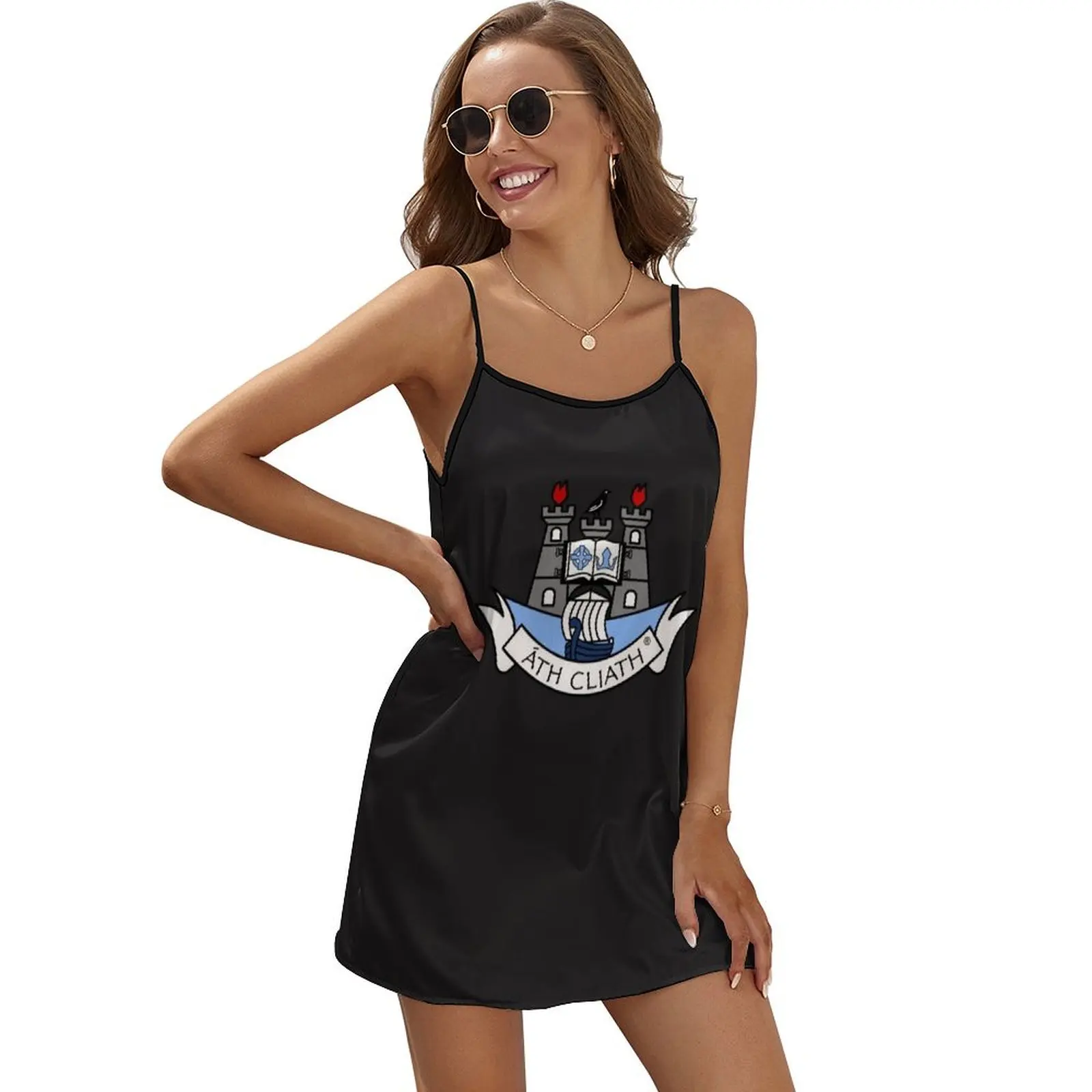 

Dublin GAA Logo T-Shirt Sleeveless Dress beach outfits for women women's luxury party dress dress