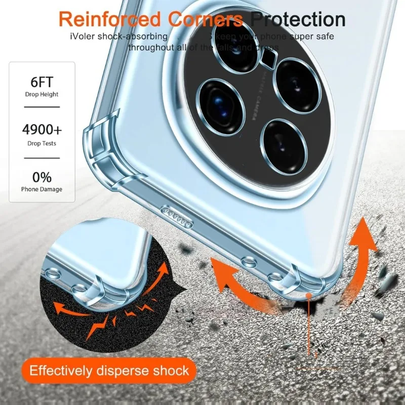 Shockproof Protective Phone Case with Four-Corner Bumper Design