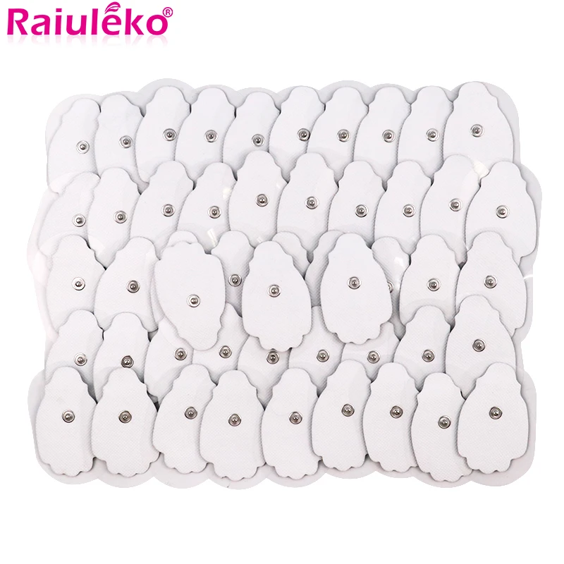 50/100 Pcs Gel Electrode Pads Self Adhesive Patch Replacement Apply For Electric Digital Body Massager TENS Acupuncture Machine | Красота и