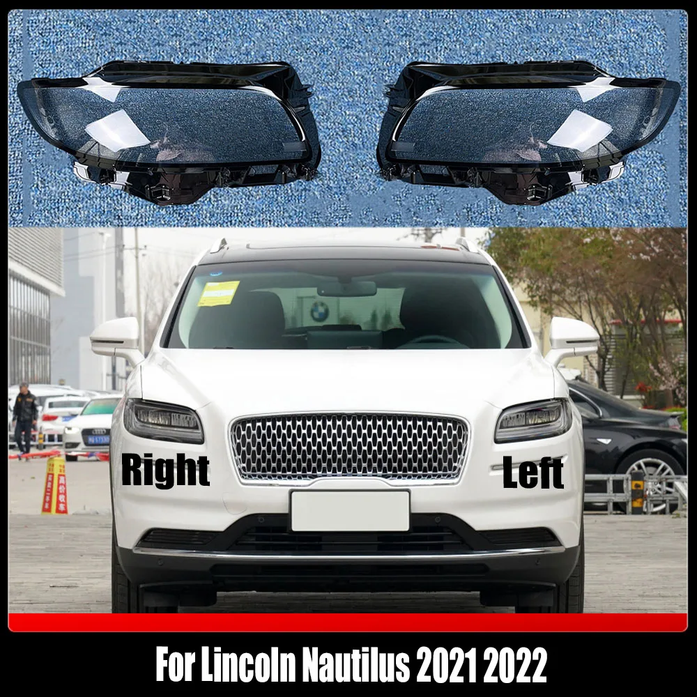 

Headlight Cover Transparent Lens Headlamp Shell Replace Original Lampshade Plexiglass For Lincoln Nautilus 2021 2022