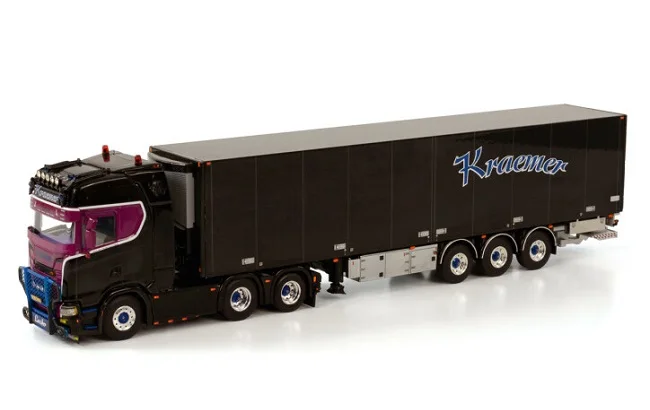 

Alloy Model WSI 1:50 Scale Sca-nia CS20H 6X2 Tractor Refrigerated,Cold Chain Container Delivery Truck Diecast Toy Model 01-3749