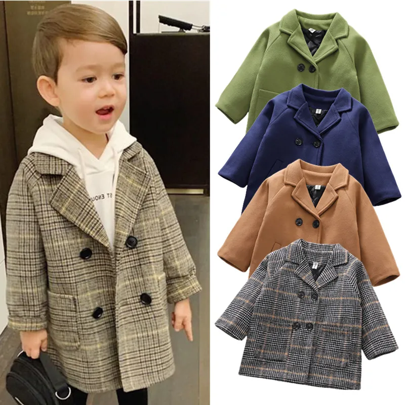 Babyboycoat16Ywinterthickeningwarmchildrenswoolencoatboys