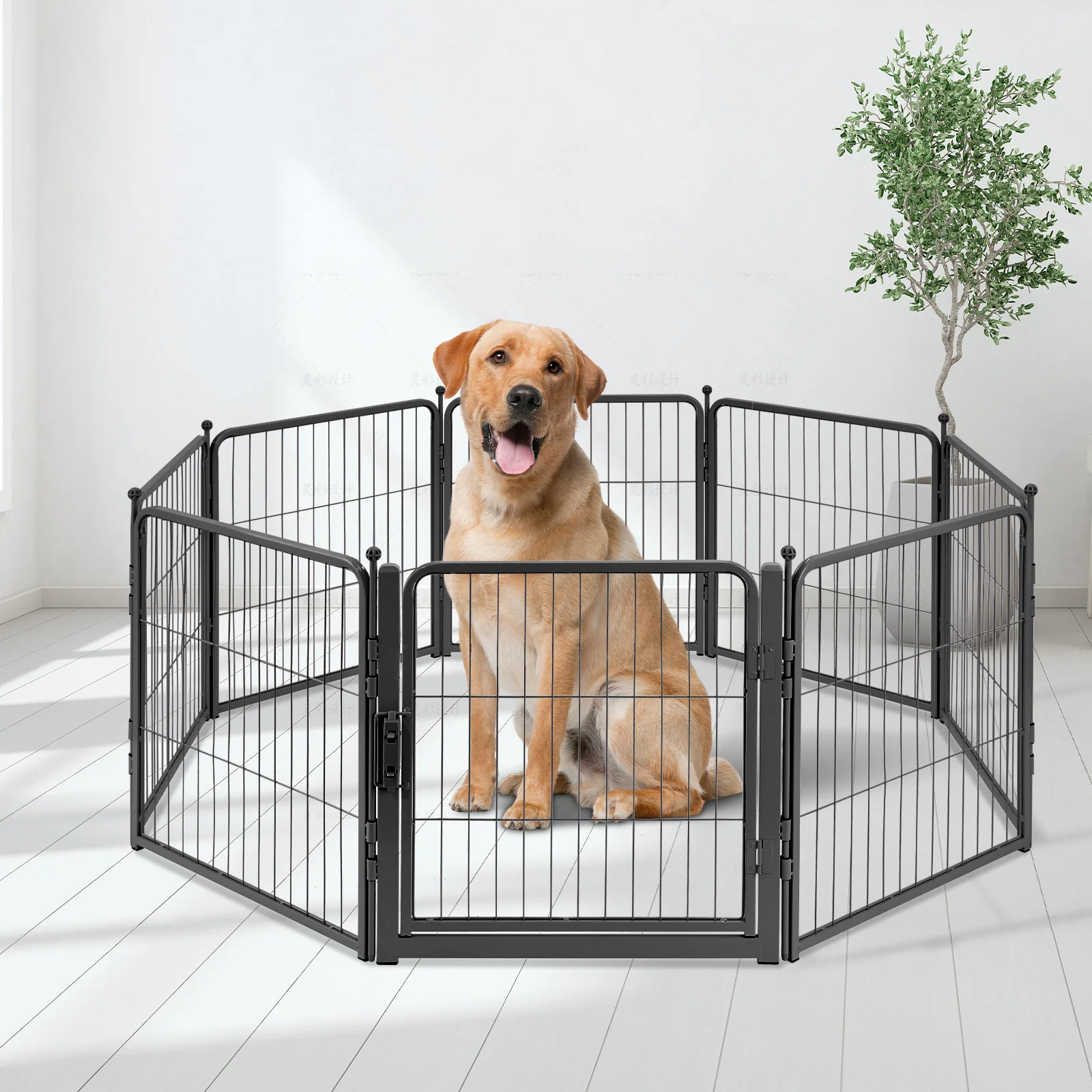 Klatka dla psa, ogrodzenie dla psa, do użytku wewnątrz, na zewnątrz, na dziedzińcu, do kampera, na kemping dla małych i średnich psów