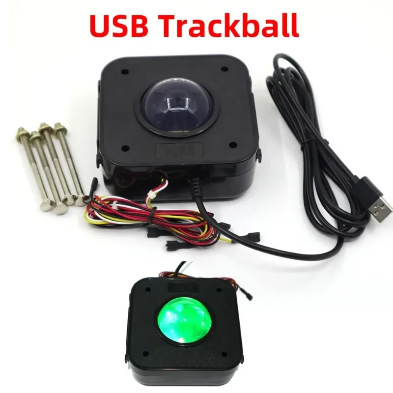 USB LED Arcade Trackball Mouse for DIY Cabinets 1