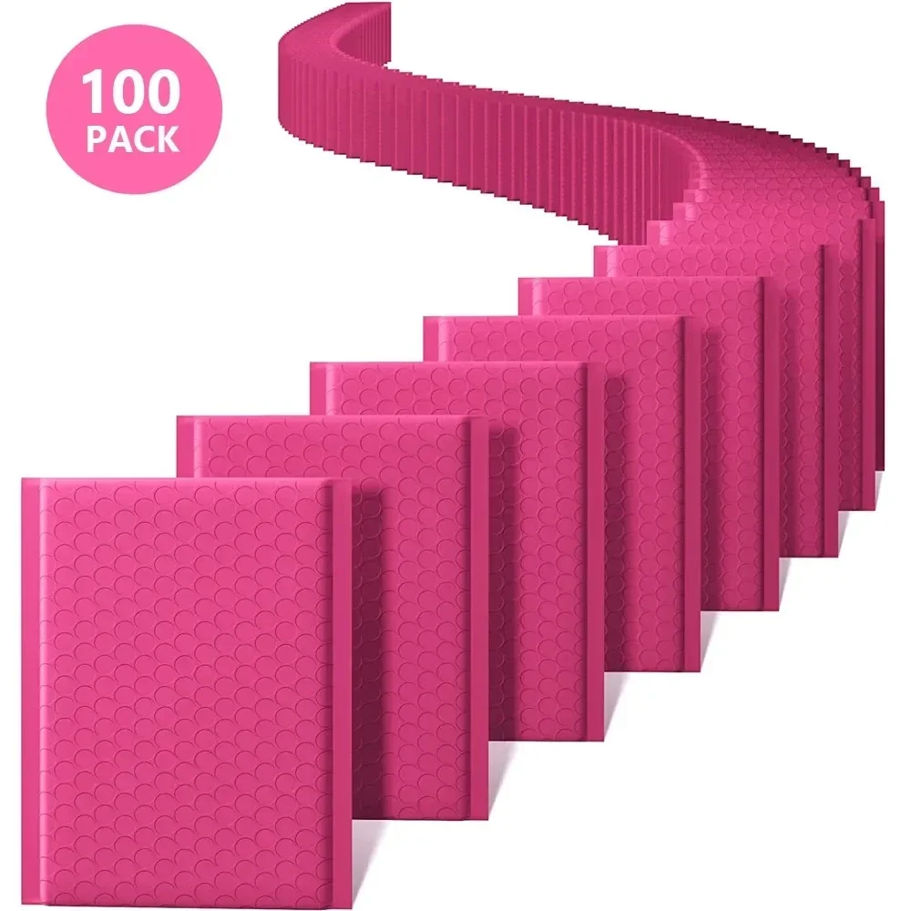 

Pink Seal Self Envelopes Padded Padding Shipping Bubble 100pcs Mailing New Mailer for Poly Packaging Bag