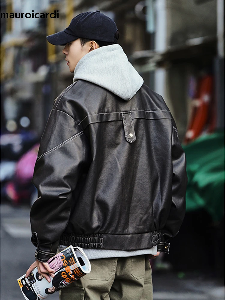 韓国発!【BLACKUP】Marondi leather padded jacket BLACKUP