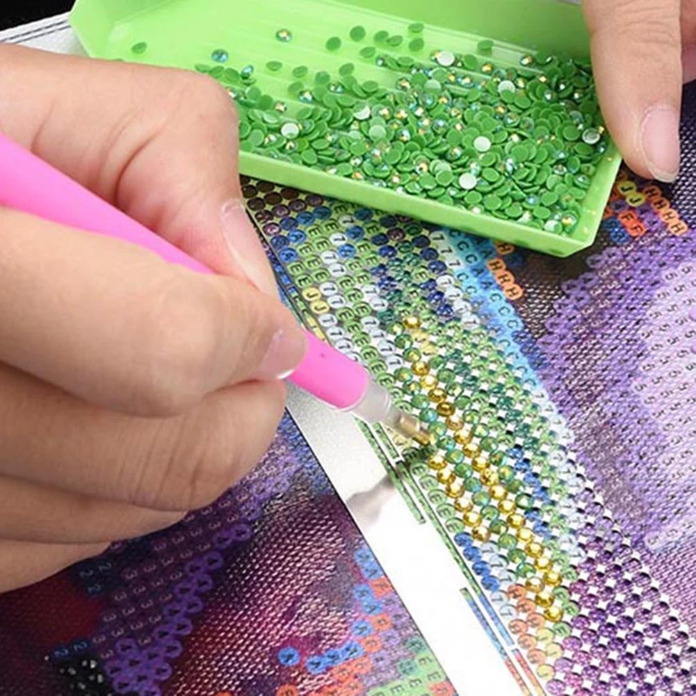 141/140mm 5D Diamond Painting Ruler 1220 Holes Metal Diamond Mesh Ruler Round Drill Adjustment Fix Tool Practical for Art Crafts