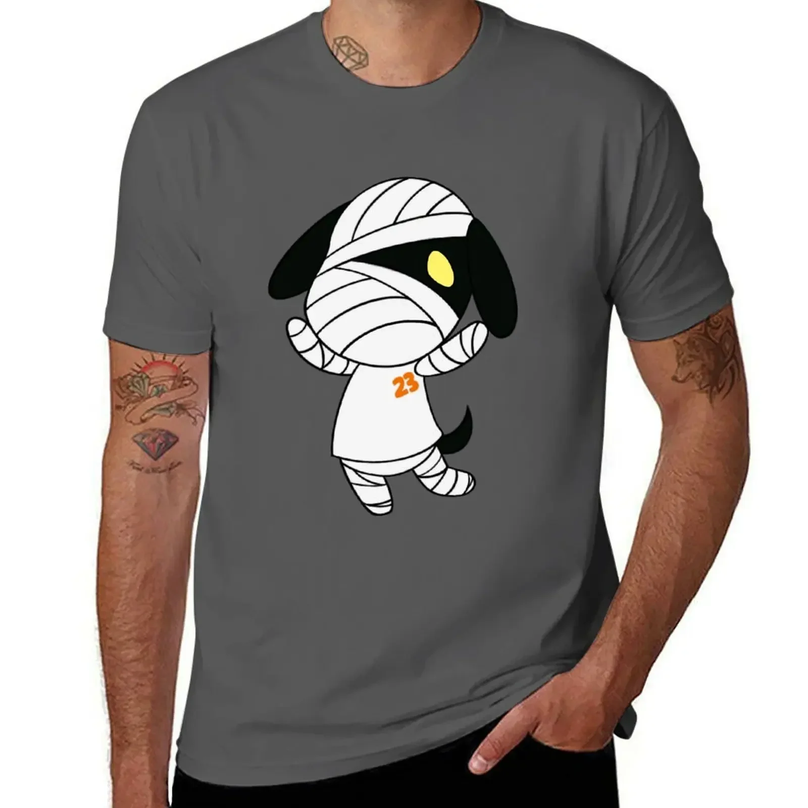 

Lucky Mummy Dog T-shirt cute clothes shirts graphic tees oversized Men's t-shirt