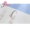 925 Sterling Silver Ring Elegant  Style Warm Tone Orange&Yellow Crystal Stone For Women Girl Christmas Present Party Prom 6