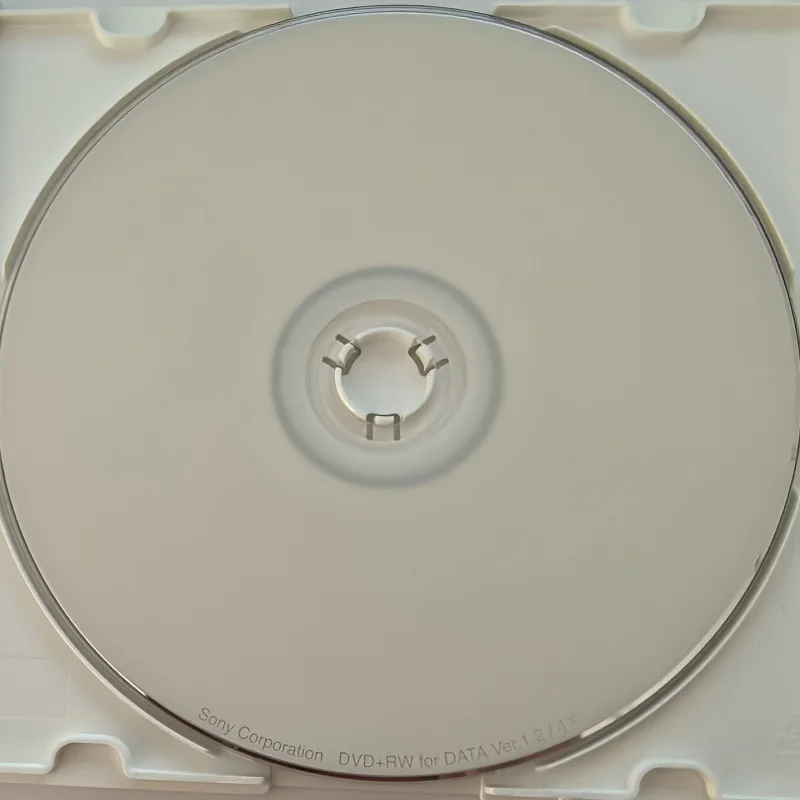 5PACK, printable cover, copy burn disc Sony DVD+RW data version 1.2/4X, 4.7GB, high quality long-term storage