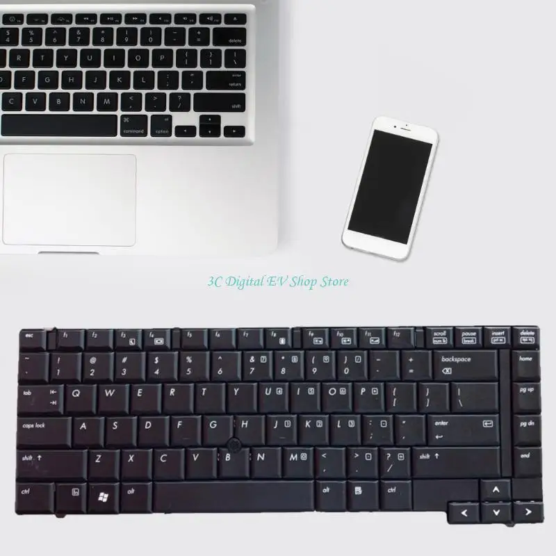 E74D Laptop-Tastenfeld, englische Tastatur, US-Layout, Tastatur für EliteBook 6930 6930P 483010-001 468778-001 V070530AS1 – Detail 9