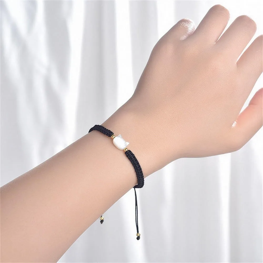 

Jewelry For Woman Cat Decoration Braid Bracelet Stylish Personalized Braiding Bracelet For Birthday Gift Bracelet For Women