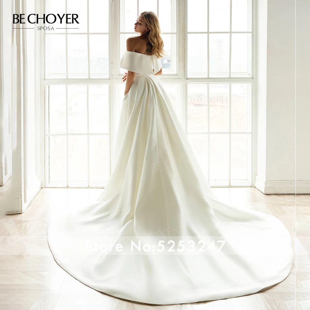 chinese dress ladies Satin Mermaid Wedding Dress with Detachable Train – Rosymae
