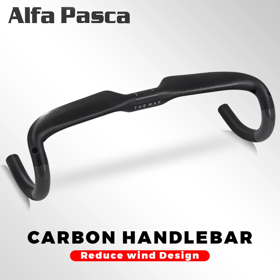 自転車ハンドルバー 31.8mmマットドロップバーカーボンロードビシリュ