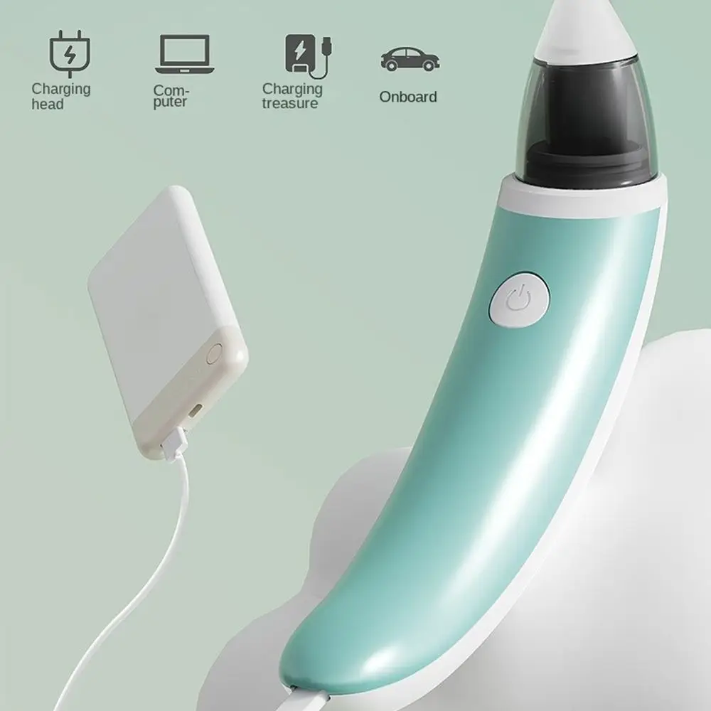 Electric Electric Baby Nasal Aspirator Safety Silent Baby Nasal Inhaler USB Charging Nasal Obstruction Rhinitis Nose Cleaner