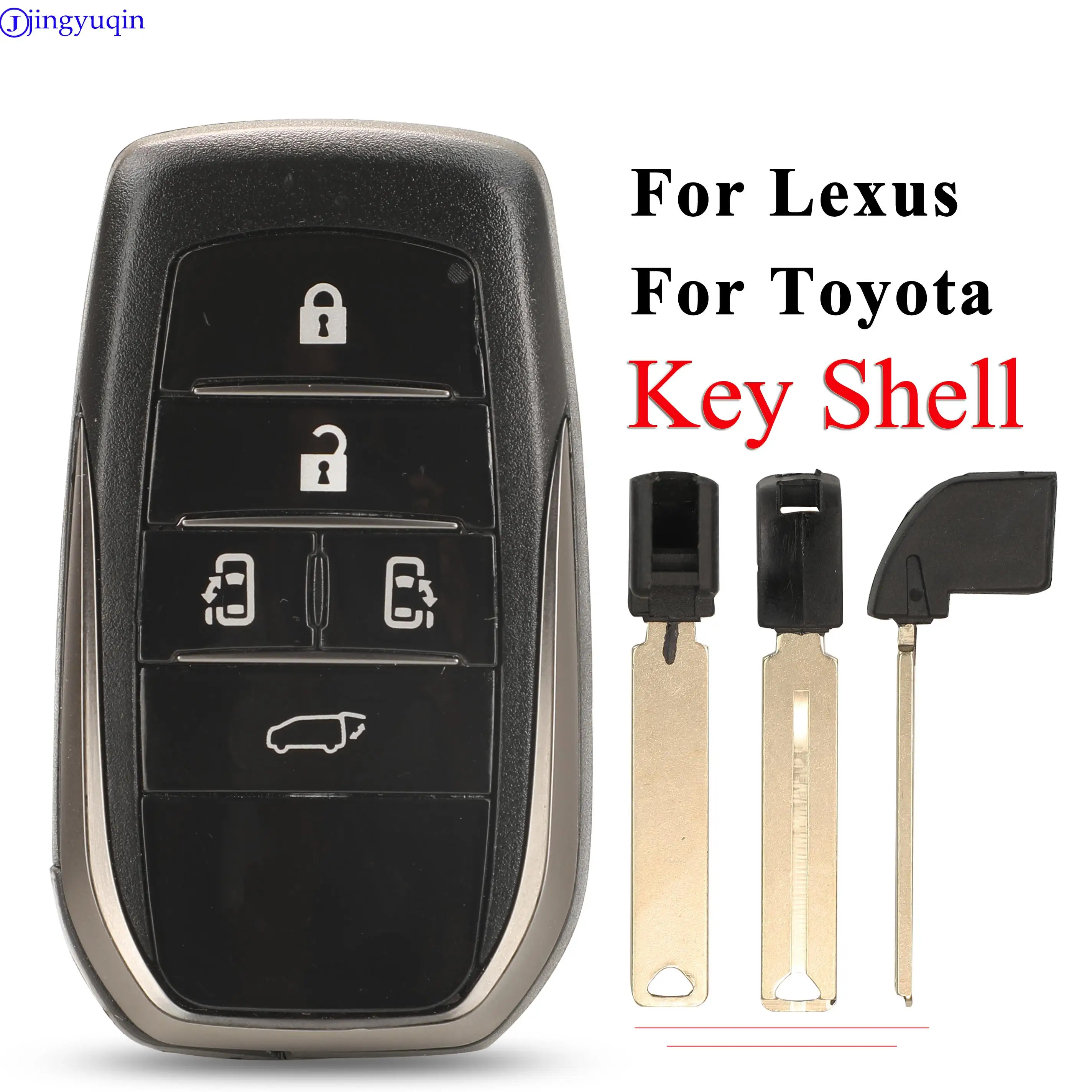 Jingyuqin 5 Pulsanti Xhorse Xm Smart Car Key Shell Xsto20En Universal Fen T.T Per Lexus Toyota Toy-T Con Portachiavi