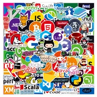 100pcs Programming Stickers Graffiti Laptop Fridge Phone Skateboard Computer Car Waterproof DIY Sticker Decals Kids Toy 1