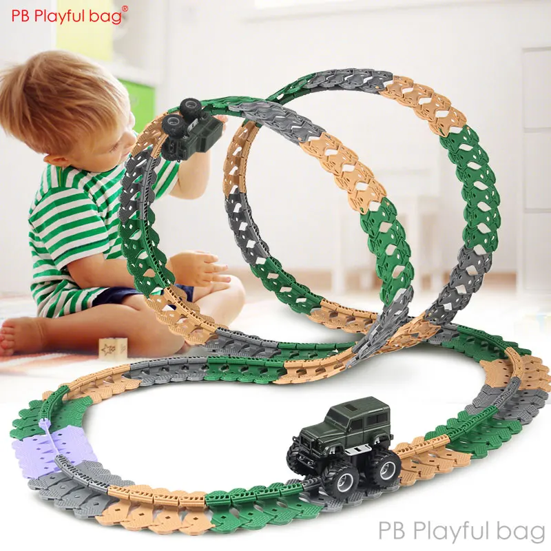 Children Anti gravity rail car Kid\'s track car set Electric jeep Rail cars Boys Assembled Toy set Birthday Gifts AC94