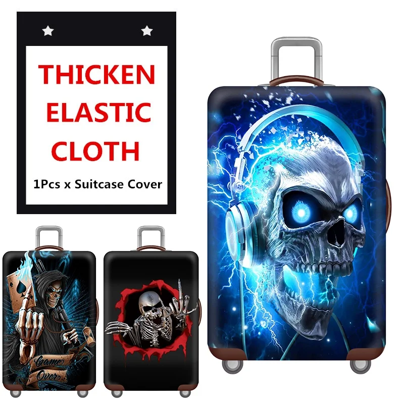 

23-26inch Thick Elastic Flowers Attractions Luggage Protective Cover Zipper Suit Bag Suitcase Covers Trolley Travel Accessories
