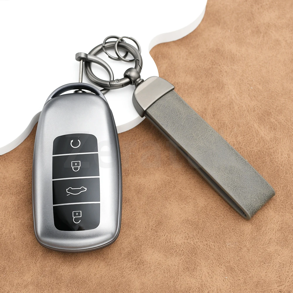 Gun Grey Premium TPU Car Key Case Cover