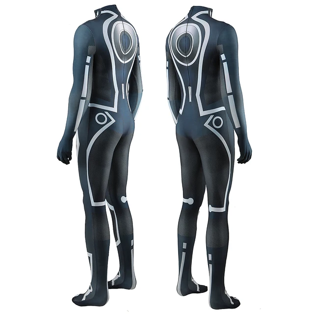 Stage Performance Jumpsuit met ritssluiting Volledige outfit Halloween Carnaval Cosplay Custome Skin – koop de beste producten in de online winkel