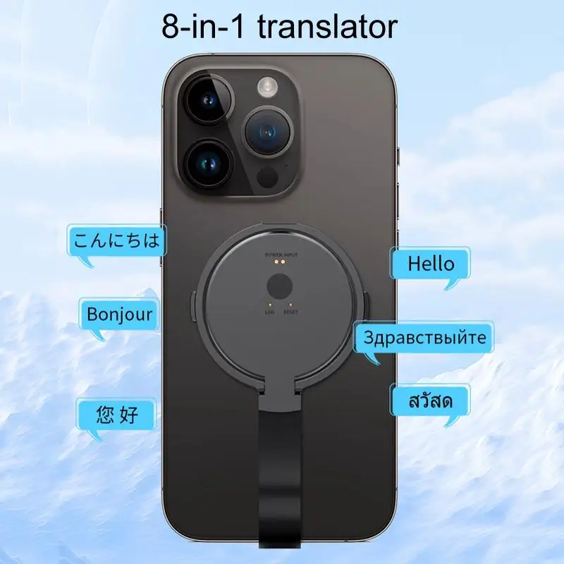 X9 Multifunctional Voice Translator AI Simultaneous Translator Offline Translation Voice Video Call Translation App Bluetooth