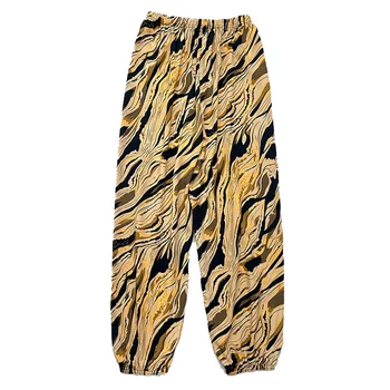 سراويل نوم نسائية واسعة الساق ، سراويل مخططة ، فضفاضة ومتعددة الاستخدامات ، كاجوال وعصري ، بنطال فانوس ، الصيف 2