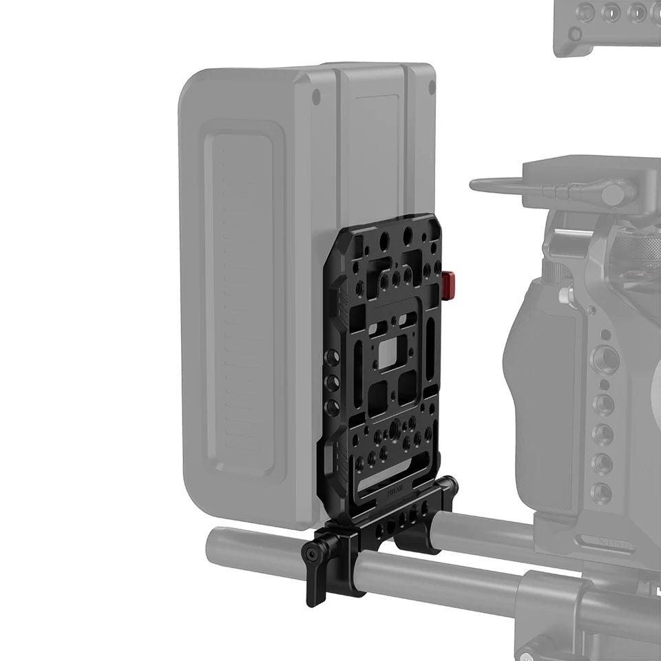 Piastra Adattatore Per Batteria V-Mount SMALLRIG 3499: Con Braccio E Morsetto Per Asta 15mm, Uscite Multiple - 4
