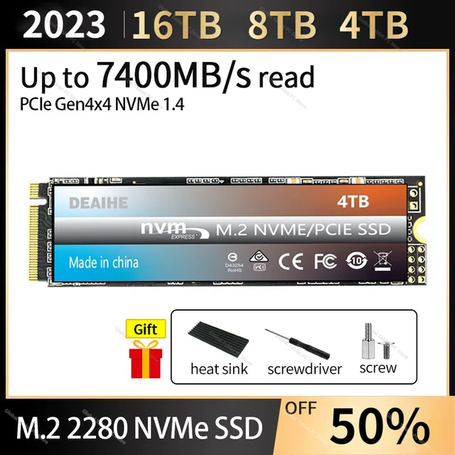 Disque dur interne SSD M.2 990 Pro NVcloser TLC 500, 4 To/2 To/1 To/2.5 Go,  500 pouces, pour ordinateur portable et PC - AliExpress