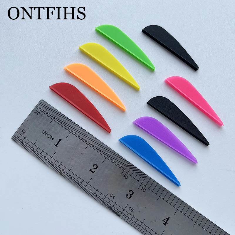 

36Pcs/lot 1.75 Inch Plastic Feathers Vanes Water Drop Craft Bow And Arrow Fletching Drip Vans for Hunting Shooting
