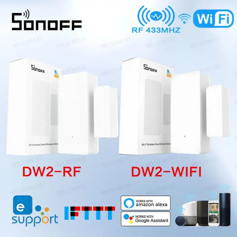 Wifi Porta de Segurança sem Fio e Janela Sensor Detector de Alarme 433mhz rf Smart Scene Ewelink App Remoto Smart Home Security Sonoff-dw2