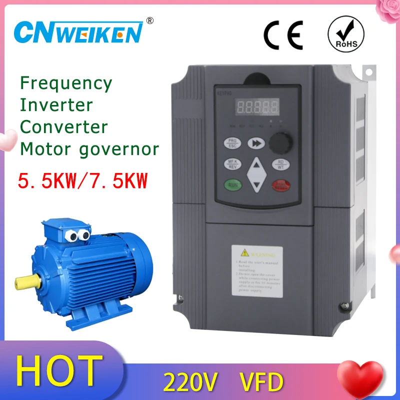 220V-single-phase-input-220V-380V-3-phase-output-5-5KW-7-5KW-Variable ...