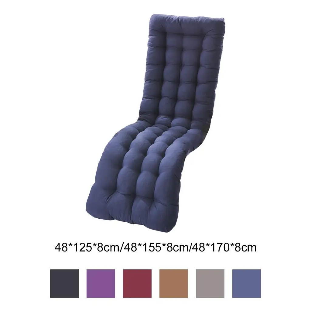 Polyester Recliner Cushion Thickened Mat Sunlounger Cushion Outdoor Indoor 5
