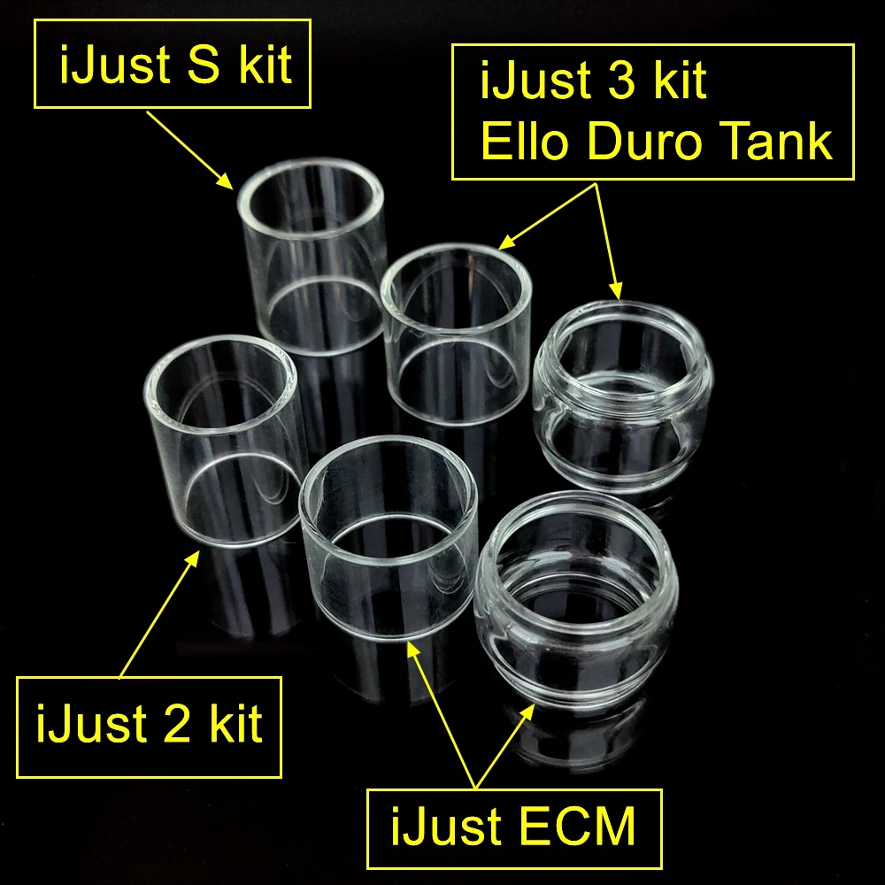 

Hong Bubble Straight Glass For Eleaf For Ijust 3 6.5/2ml / Ello Duro/ Ijust 2/S /Ijust ECM Convex Glass