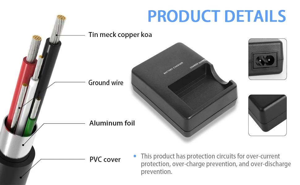 LP-E5 Battery Charger for Canon EOS 450D 500D 1000D