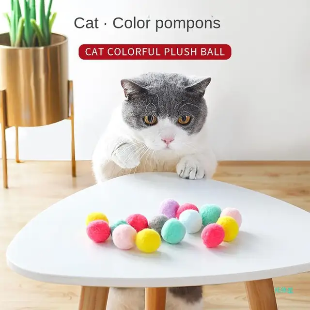 Cat Toys Interactive Launch Training Toy For Pet Kitten Creative Mini Shooting Gun Games Stretch Plush Ball Toys Pet Supplies 4
