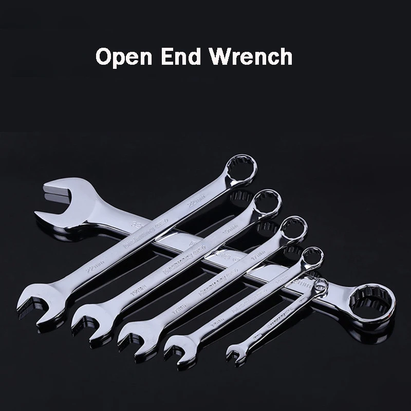 1pcs Open Box End Combination Wrench Ratchet Chrome