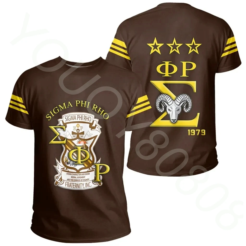 

Men's New Casual Sweatshirt Summer Crewneck T-Shirt Street Style African Zone T-Shirt - Sigma Phi Rho SPR Style T-Shirt