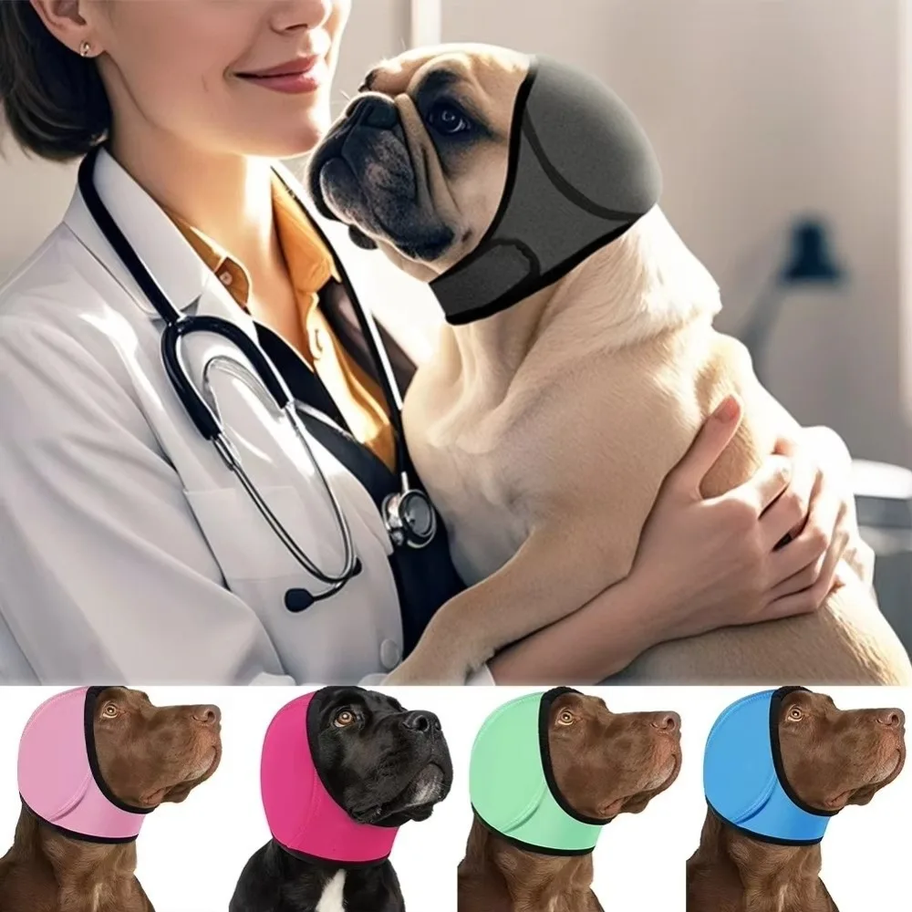 Noise Reduction Dog Ear Covers Anti-Noise Hearing Protection Dog Calming Earmuff Soft Warm Adjustable Pet Ear Muffs Pet Supplies
