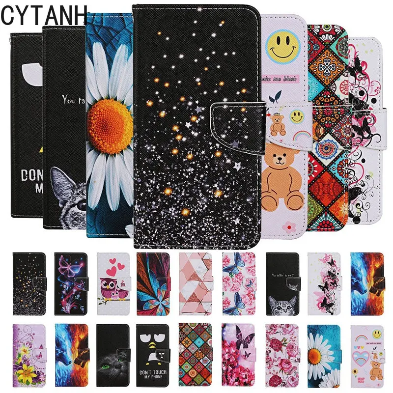 Custodia In Pelle Flip Capa Per Huawei P30 P40 Lite Pro E Honor 8X 9A 9C 9S 10I 20 8A 9X Lite Supporto Per Scheda Telefonica Stand Book Cover