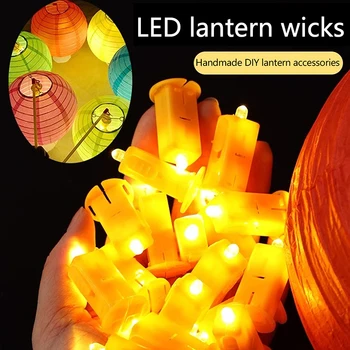 10 pezzi lanterna di carta a LED stoppini palloncini luce a LED luci elettroniche a batteria luci in miniatura decorazione per feste di compleanno di nozze 1