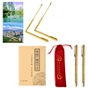 M6CF 2 Pieces Dowsing Rods Finding Paranormal Energy Lost Items Underground Water 1