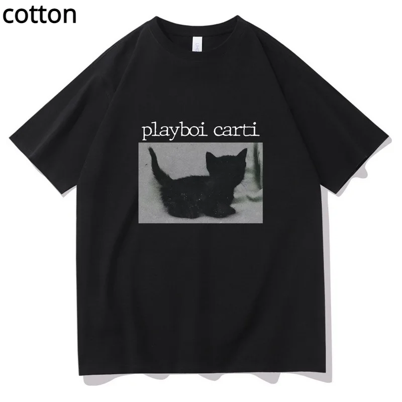 

Playboi Carti Casual Hip-Hop Women T Shirts Cute Print T-shirt Harajuku Print Tee Regular Mens Tops 2pac Unisex Tshirt