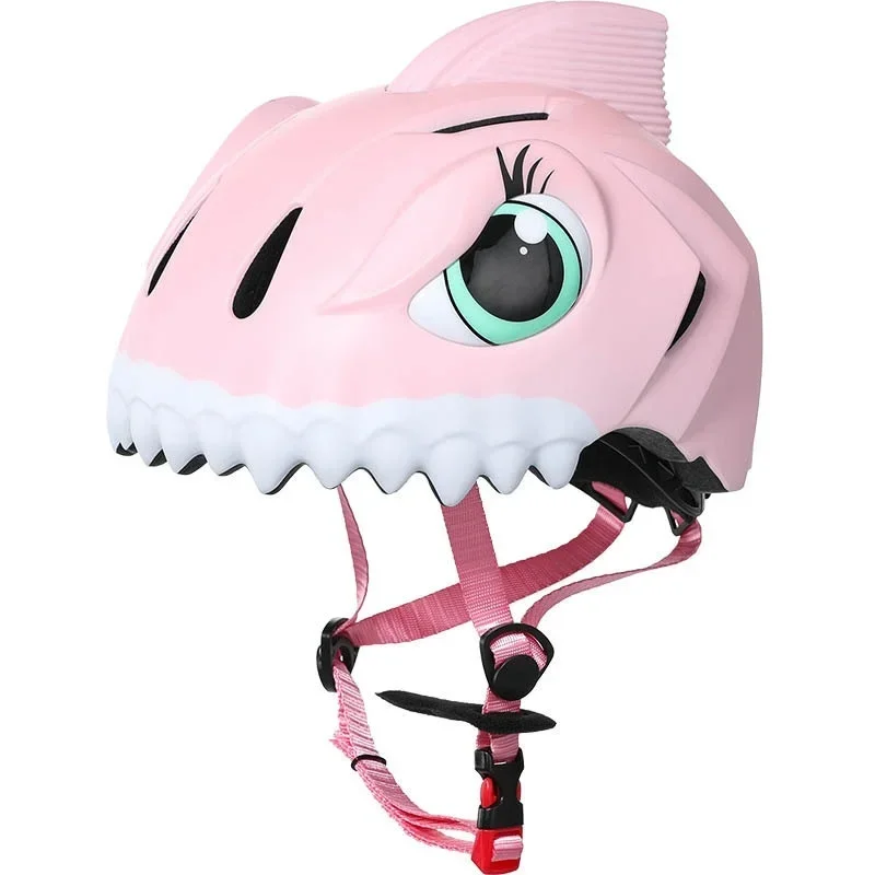 

Cute Cartoon Shark Cycling Helmet Kids Helmets Safety Lightweight Breathable Adjustable Bike Riding Skating Sport For Boys Girls