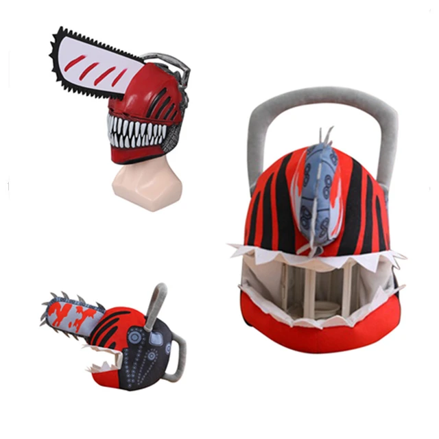 Chainsaw Man Cosplay Latex mask Headgear Rubber Full head Helmets Denji Cos  costume props Roleplay Fetish fashion