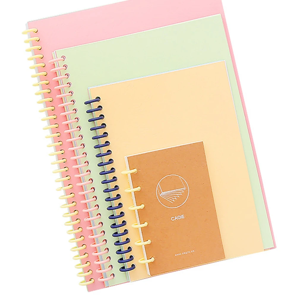 5 Pcs Plastic 30-Hole Loose Leaf Binders Ring Binding Spines Combs 85 Sheets Capacity for DIY Paper Notebook Album